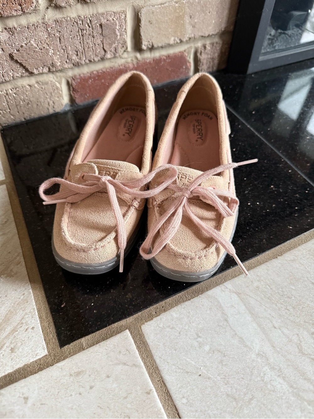 Sperry Pink Suede Boat Shoe Flats